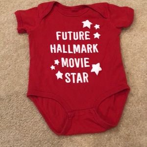 Future Hallmark movie star baby onesie, great for Christmas 12-18 months